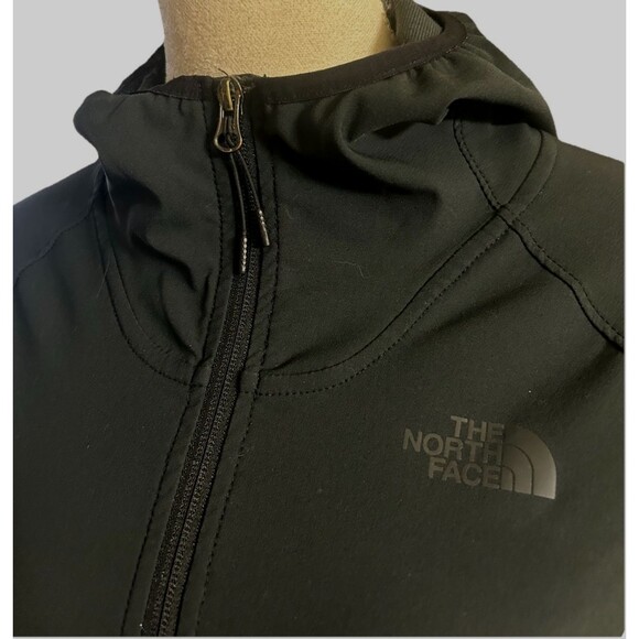 The North Face Womens XS Black Hoodie Full Zip Pocket Outdoor Jacket - Picture 3 of 10